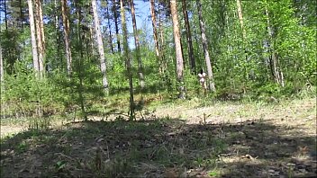 selfcuffed walk in the forest